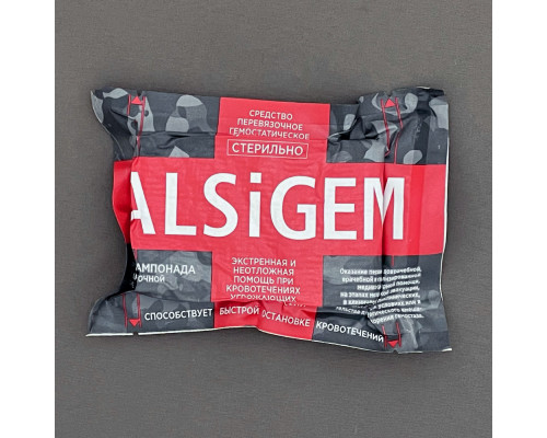 Гемостатическая тампонада с каолином Alsigem — 7.5x370 см